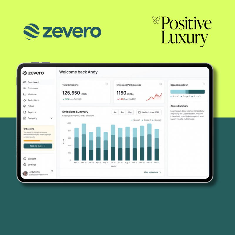 Positive Luxury joins forces with Zevero to accelerate net zero in luxury